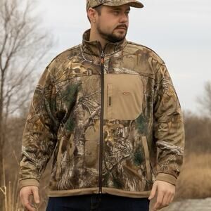 Drake Non-Typical Camo Hunting Jacket Mens XL Realtree Pattern Magnattach Pocket